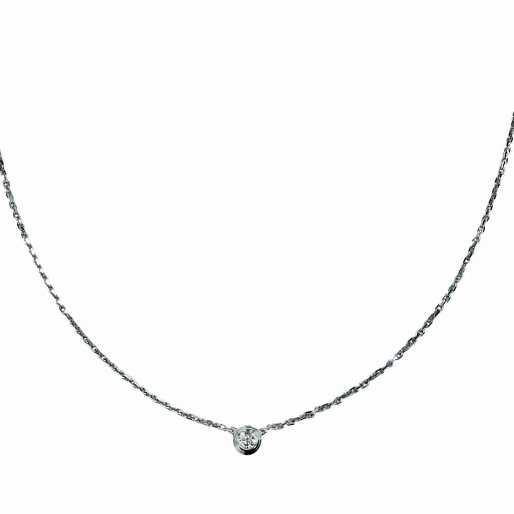 CARTIER Silver Diamond Necklace